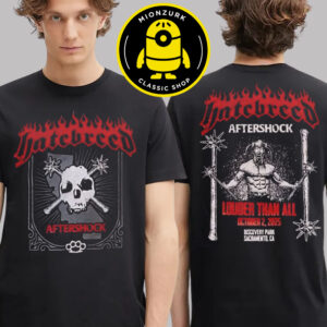Hatebreed Merchandise Tee Aftershock Louder Than All At Biscovery Park In Sacramento CA On October 2 2025 Two Sided Unisex T-Shirt