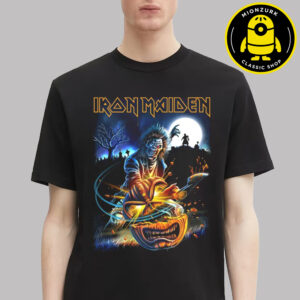 Iron Maden Eddie Pumpkin Slasher Akirant Designed Halloween Unisex T-Shirt