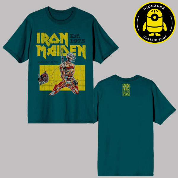 Iron Maden Some Green In Time Tee 50th Anniversary Merch Two Sided Unisex T-Shirt