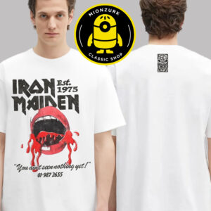 Iron Maiden FC Exclusive Tee You Ain’t Seen Nothing Yet 1975 Infinite Dreams 50th Year Anniversary Two Sided Unisex T-Shirt