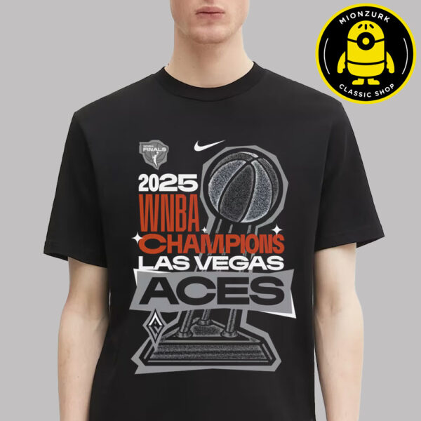 Las Vegas Aces Nike 2025 WNBA Finals Champions Locker Room Authentic Unisex T-Shirt