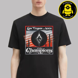 Las Vegas Aces Stadium Black 2025 WNBA Finals Champions Sunset Urban Premium Unisex T-Shirt