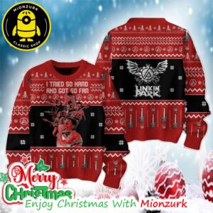 Linkin Park I Tried So Hard And Got So Far Holiday Jumper Ugly Christmas Sweater