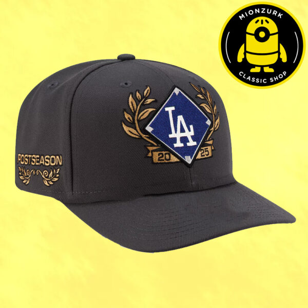 Los Angeles Dodgers New Era Charcoal 2025 National League Division Series Champions Classic Cap Hat Snapback