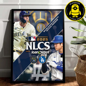 Los Angeles Dodgers Vs Milwaukee Brewers 2025 National League Championship Series Matchup Home Decor Poster Canvas