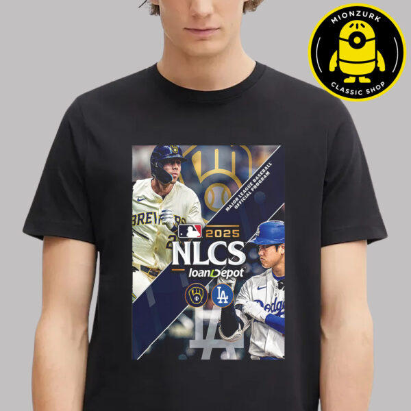 Los Angeles Dodgers Vs Milwaukee Brewers 2025 National League Championship Series Matchup Unisex T-Shirt