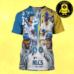 Los Angeles Dodgers Vs Milwaukee Brewers Matchup 2025 NLCS MLB All Over Print Shirt