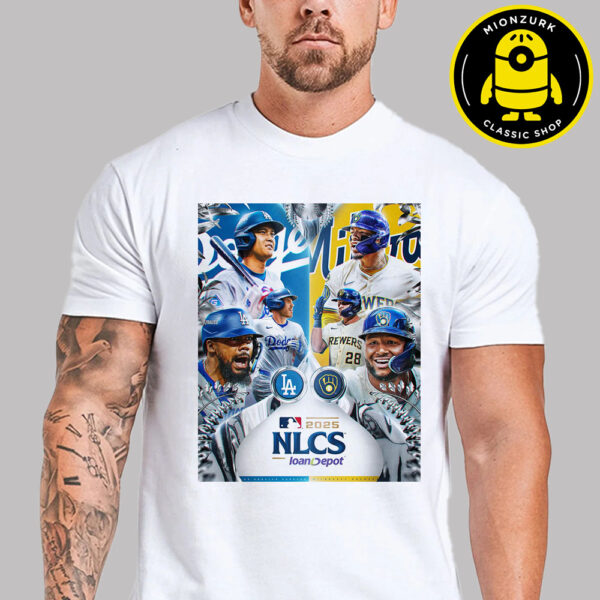Los Angeles Dodgers Vs Milwaukee Brewers Matchup 2025 NLCS MLB Unisex T-Shirt