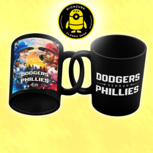 Los Angeles Dodgers Vs Philadelphia Phillies 2025 MLB NLDS Matchup Ceramic Coffee Mug