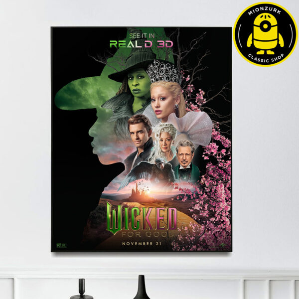 New See It In Reald 3D Poster For Wicked For Good In Theaters On November 21 2025 Home Decor Poster Canvas
