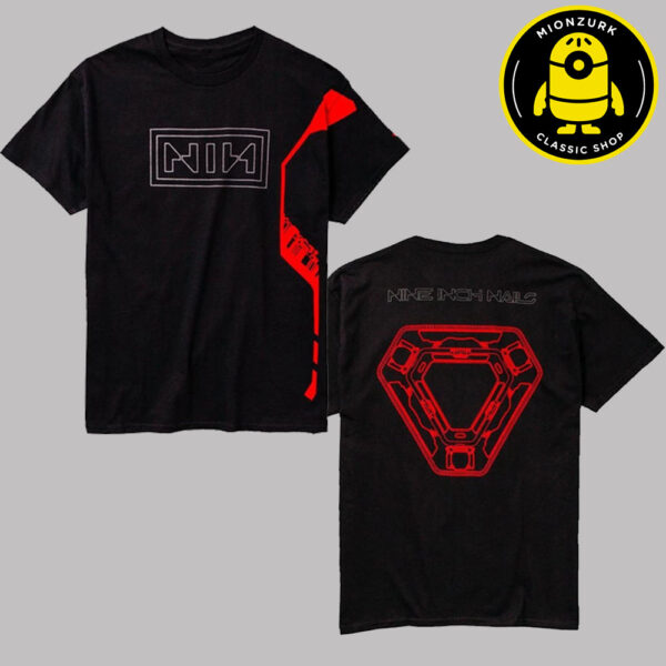 Nine Inch Nails SMO X Tron Ares Merch Tee Logo And Identity Disc Two Sided Unisex T-Shirt
