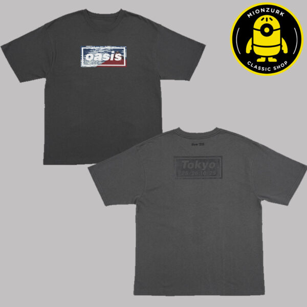 Oasis Tokyo 2025 Exclusive Tee Fuji At Tokyo Dome In Bunkyo Tokyo JP On October 25 And 26 2025 Two Sided Unisex T-Shirt