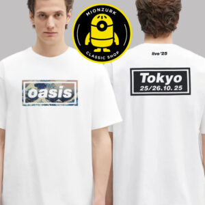 Oasis Tokyo 2025 Exclusive Tee Wave At Tokyo Dome In Bunkyo Tokyo JP On October 25 26 2025 Two Sided Unisex T-Shirt