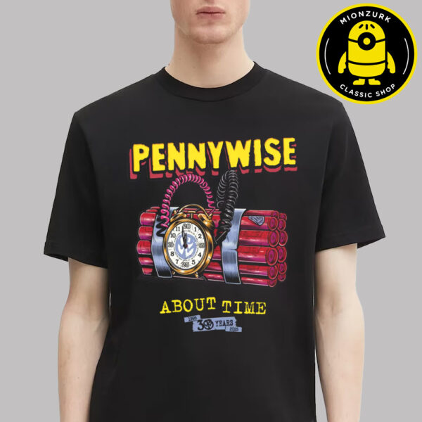 Pennywise Merch Tee About Time 30 Year Anniversary Unisex T-Shirt