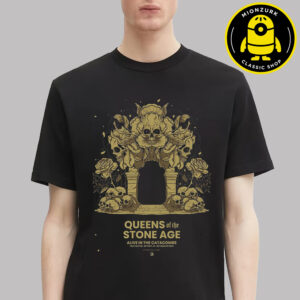Queens Of The Stone Age Event Poster Alive In The Catacombs At Fox Theatre In Detroit MI Onn October 3th 2025 Unisex T-Shirt