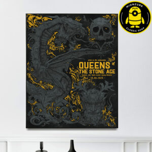 Queens Of The Stone Age Event Show Poster In Boston MA At Boch Center Wang Theatre On October 8th 2025 Alive In The Catacombs Home Decor Poster Canvas
