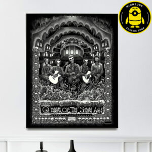 Queens Of The Stone Age Tonight Poster In Toronto ON Alive In The Catacombs Tour On October 5th 2025 Home Decor Poster Canvas