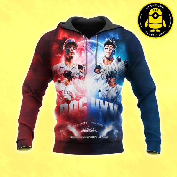 Red Sox Vs New York Yankees Poster Matchup The Rivalry Continues MLB Wild Card 2025 All Over Print Shirt