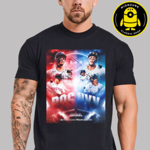Red Sox Vs New York Yankees Poster Matchup The Rivalry Continues MLB Wild Card 2025 Unisex T-Shirt