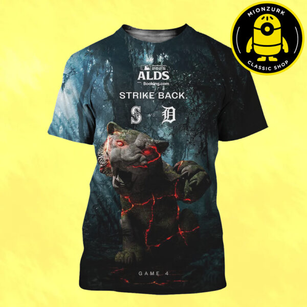 Seattle Mariners Vs Detroit Tigers Matchup Poster Strike Back MLB 2025 ALDS All Over Print Shirt