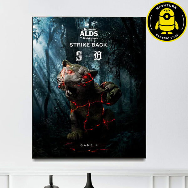 Seattle Mariners Vs Detroit Tigers Matchup Poster Strike Back MLB 2025 ALDS Home Decor Poster Canvas