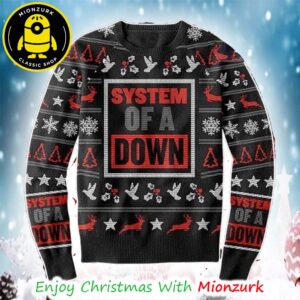 System Of A Down Snowflake Xmas Gift For Fans Ugly Christmas Sweater
