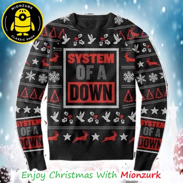 System Of A Down Snowflake Xmas Gift For Fans Ugly Christmas Sweater