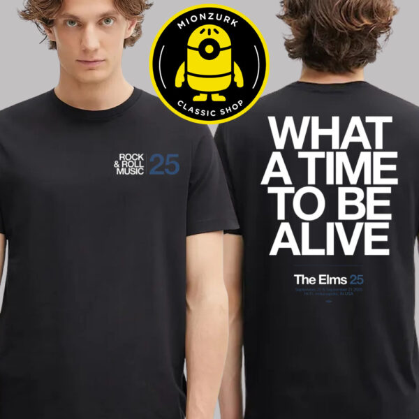 THE ELMS 25 Merch Tee Hi Fi In Indianapolis USA On September 20 And 21 2025 Two Sided Unisex T-Shirt