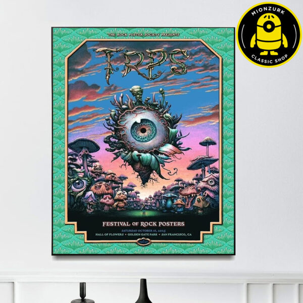 TRPS Festival Of Rock Poster At Hall Of Flowers And Golden Gate Park In San Francisco CA On October 18 2025 Home decor Poster Canvas