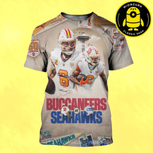 Tampa Bay Buccaneers Vs Seattle Seahawks Matchup Game Day 2025 NFL All Over Print Shirt