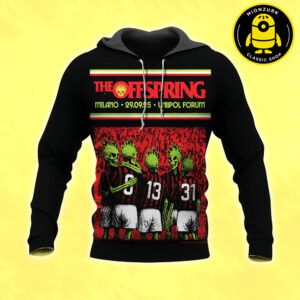 The Offspring Show Poster In Milano At Unipol Forum On September 29 2025 Cover AC Milan FC 1992–93 Artwork All Over Print Shirt