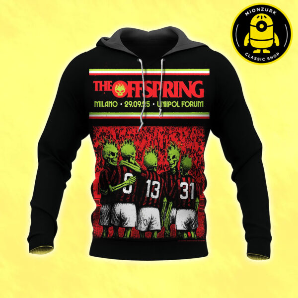 The Offspring Show Poster In Milano At Unipol Forum On September 29 2025 Cover AC Milan FC 1992–93 Artwork All Over Print Shirt