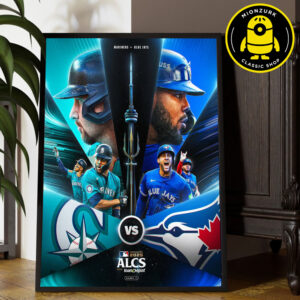 Toronto Blue Jays Vs Seattle Mariners MLB 2025 ALCS Matchup Home Decor Poster Canvas