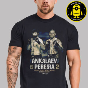 UFC 320 Ankalaev Vs Pereira 2 Bitmap World Light Heavywelight Championship 2025 Unisex T-Shirt