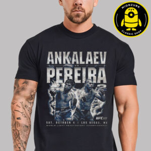 UFC 320 Ankalaev Vs Pereira 2 Bitmap World Light Heavywelight Championship In Las Vegas NV On October 4th 2025 Unisex T-Shirt