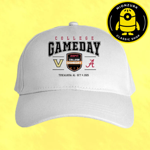 Vanderbilt Commodores Vs Alabama Crimson Tide College Game Day In Tuscaloosa AL On October 4 2025 NCAA Classic Cap Hat Snapback