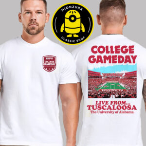 Vanderbilt Commodores Vs Alabama Crimson Tide College GameDay Live From Tuscaloosa NCAA Two Sided Unisex T-Shirt