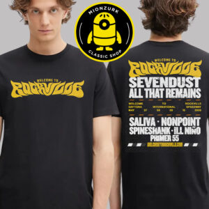 Welcome To Rockville 2026 Festival Poster At Daytona International Speedway In Daytona Beach Florida On May 7 8 9 And 10 2025 Two Sided Unisex T-Shirt